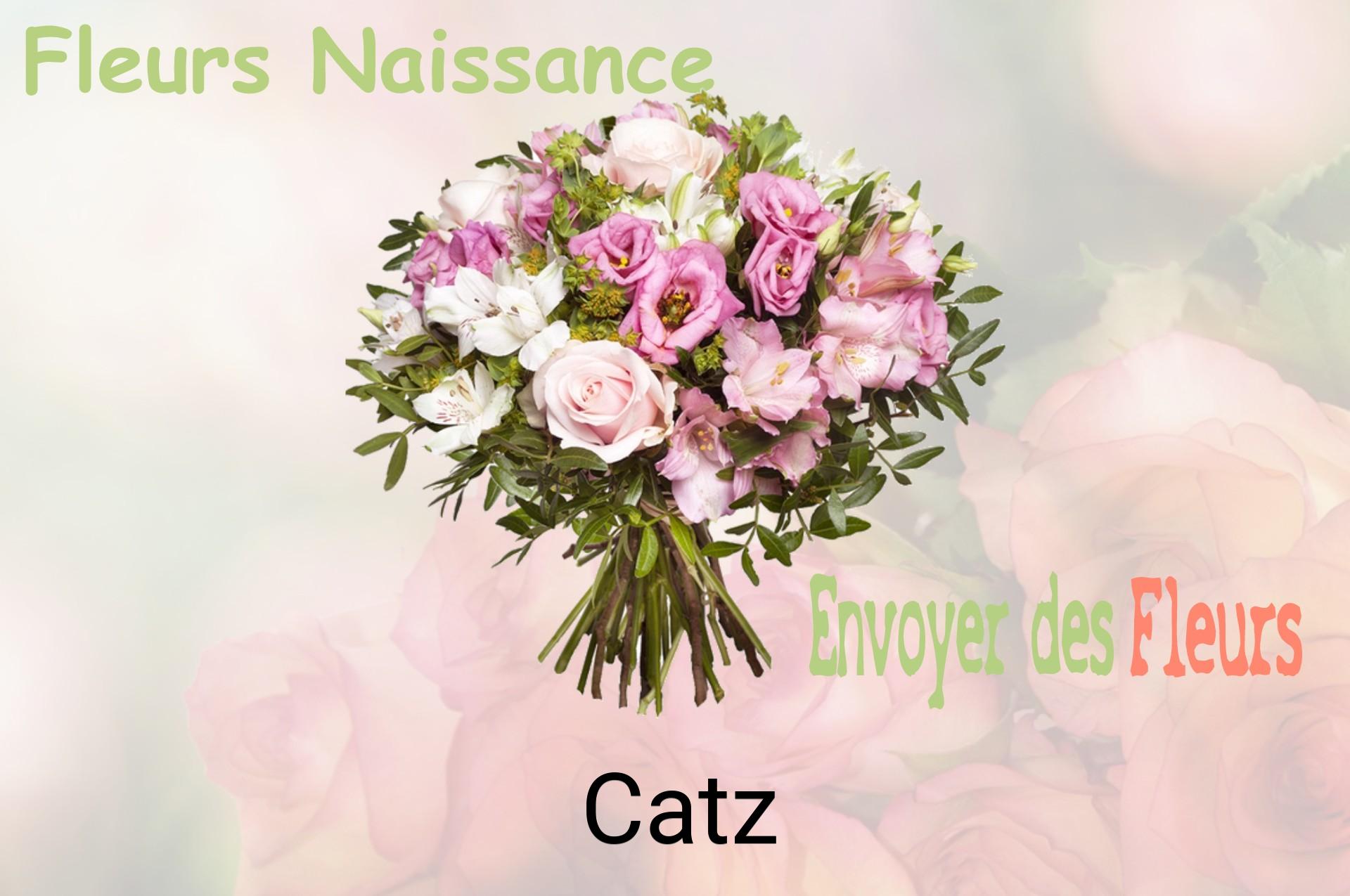 Bouquet de fleurs de naissance livré à Catz